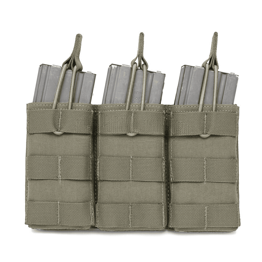 Aptversoma - Triple MOLLE Open G36 Mag/Bungee Retention - 3 Mags Ranger Green
