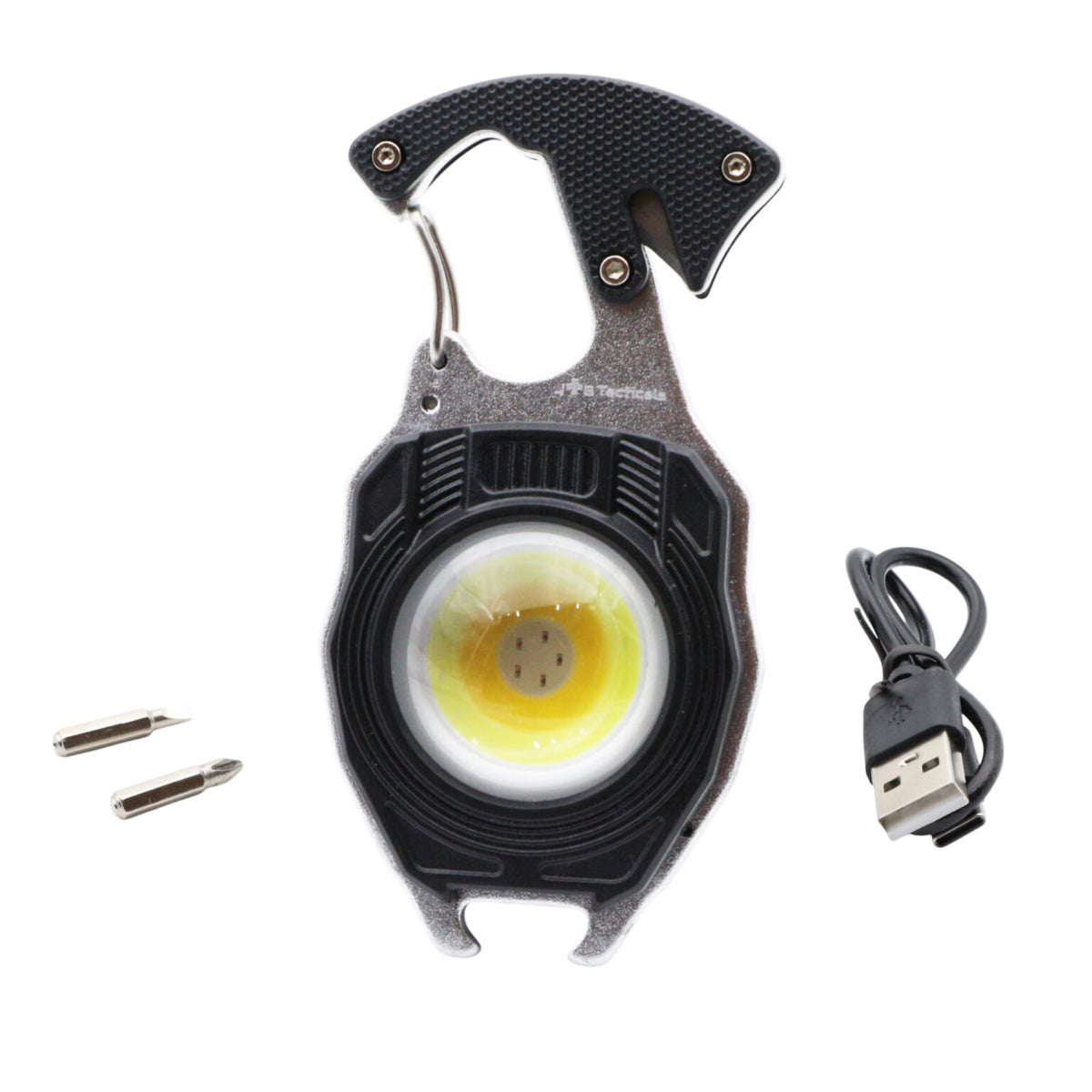 JB Tacticals EDC black 8in1 keychain - COB JB-01