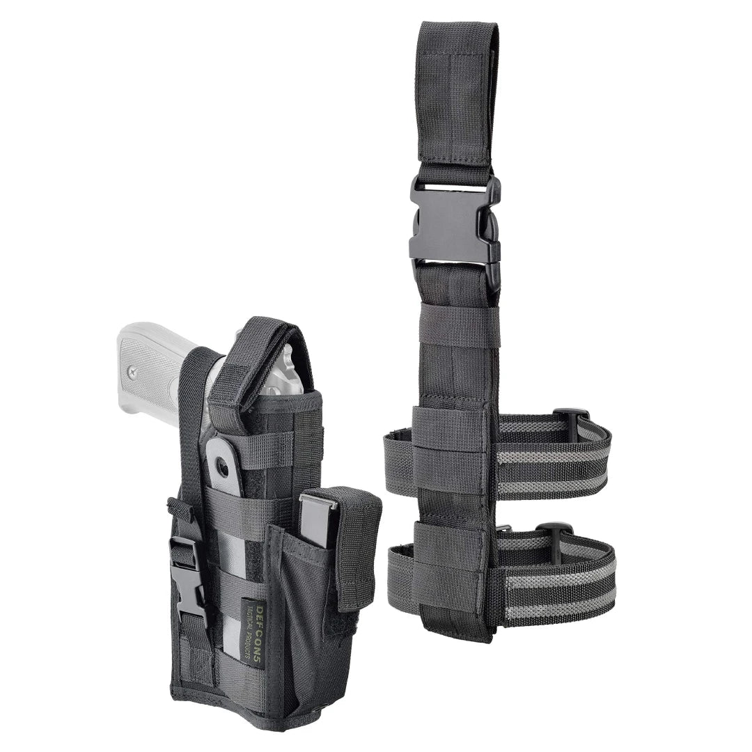 Defcon 5 Ambidextrous Leg Pistol Holster Black
