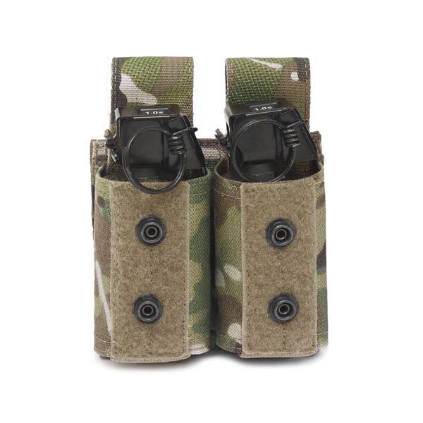 Somiņa WAS Double 40mm Grenade/Small NICO Flash Bang Pouch Multicam
