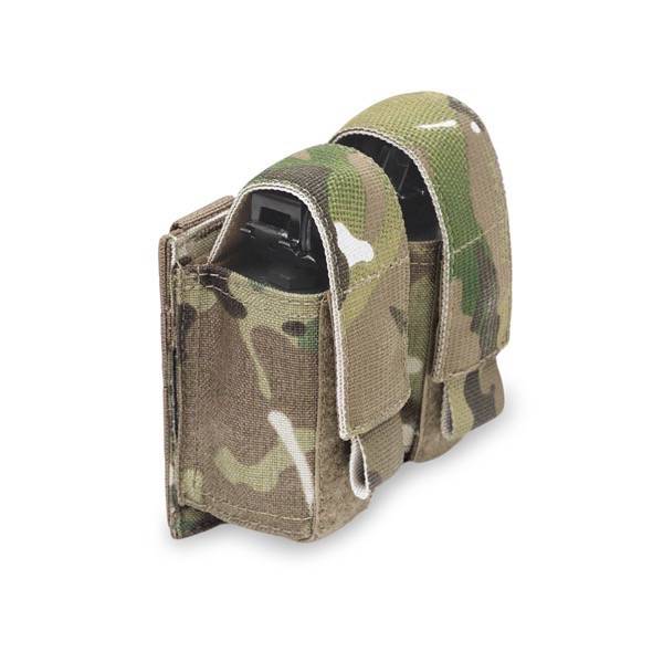 Somiņa WAS Double 40mm Grenade/Small NICO Flash Bang Pouch Multicam
