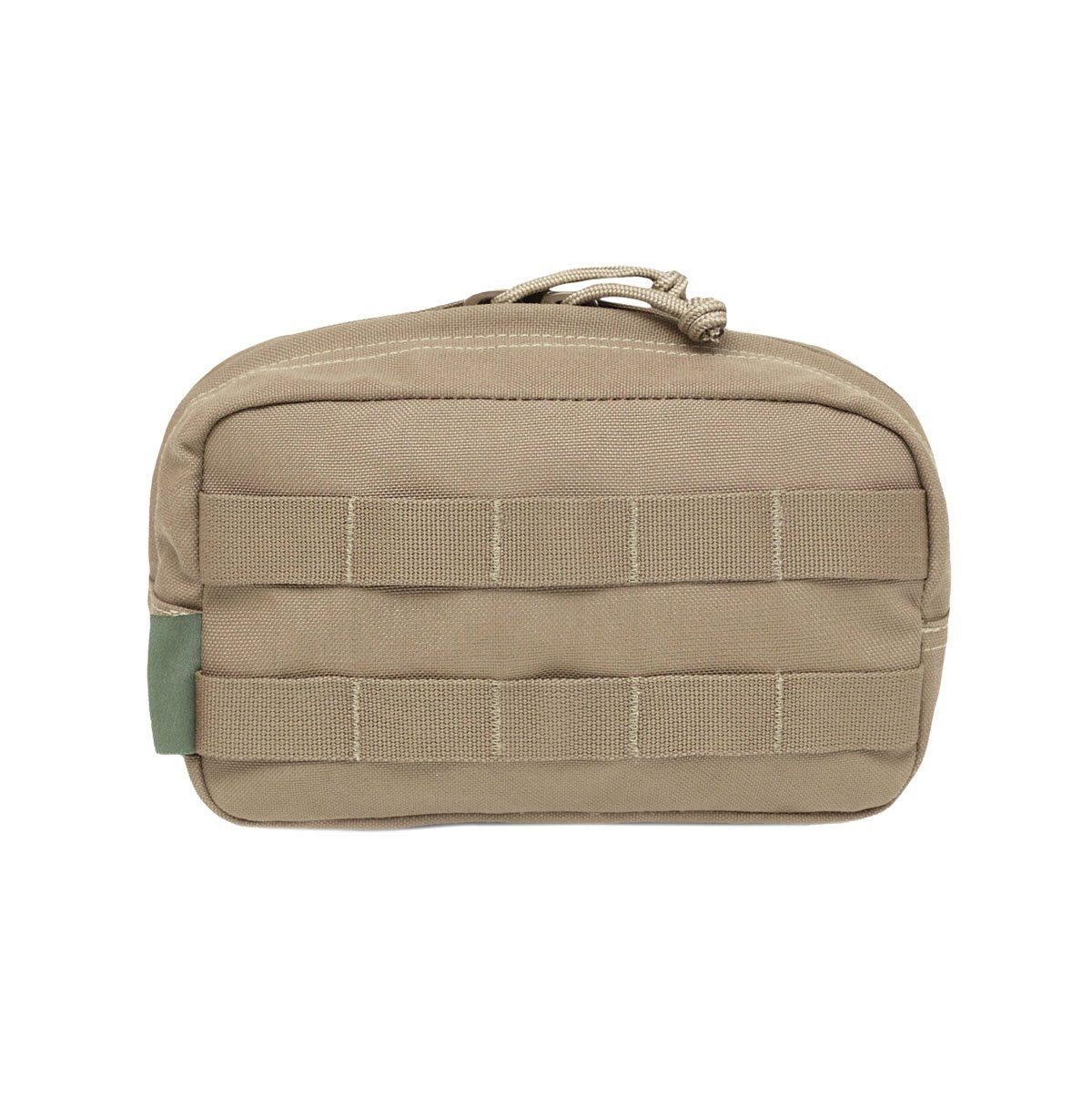 Uzkabes soma - Small Horizontal MOLLE Pouch Zipped Coyote