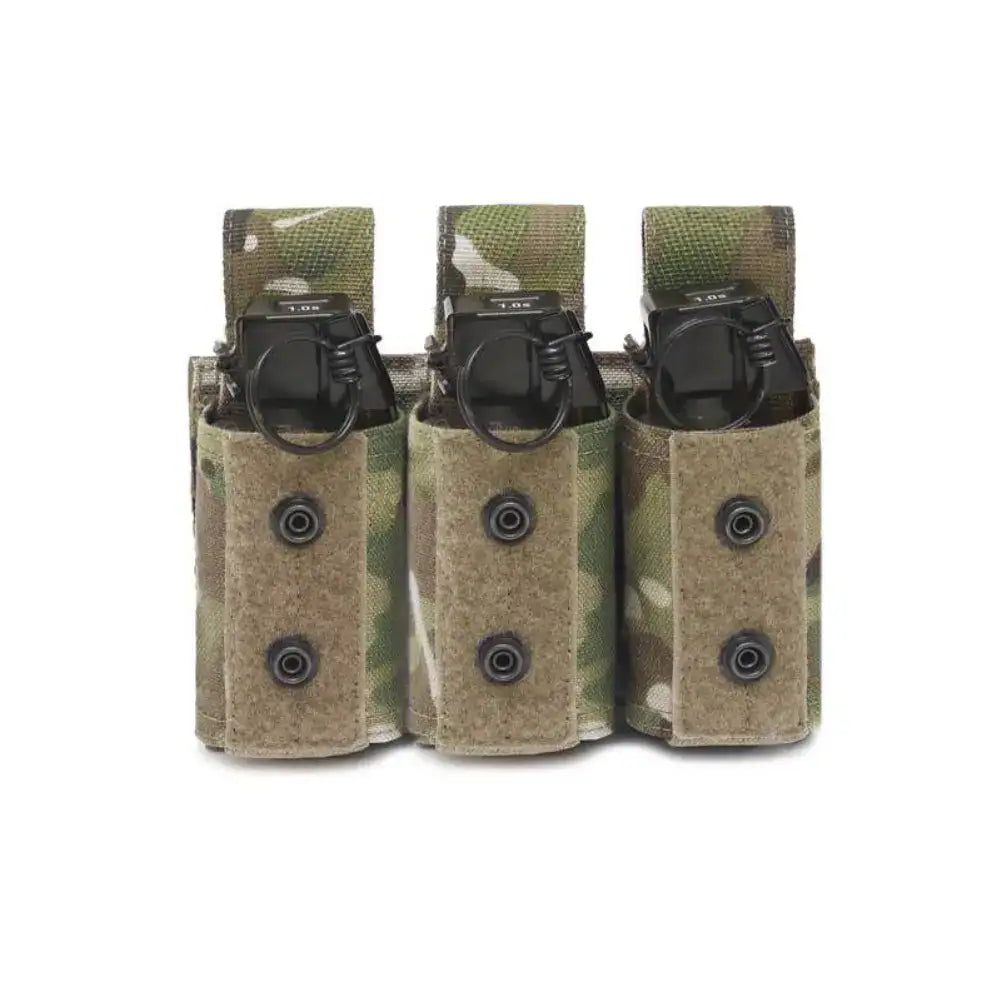 Granātu Soma WAS Triple 40mm Grenade/Small NICO Flash Bang Pouch MultiCam