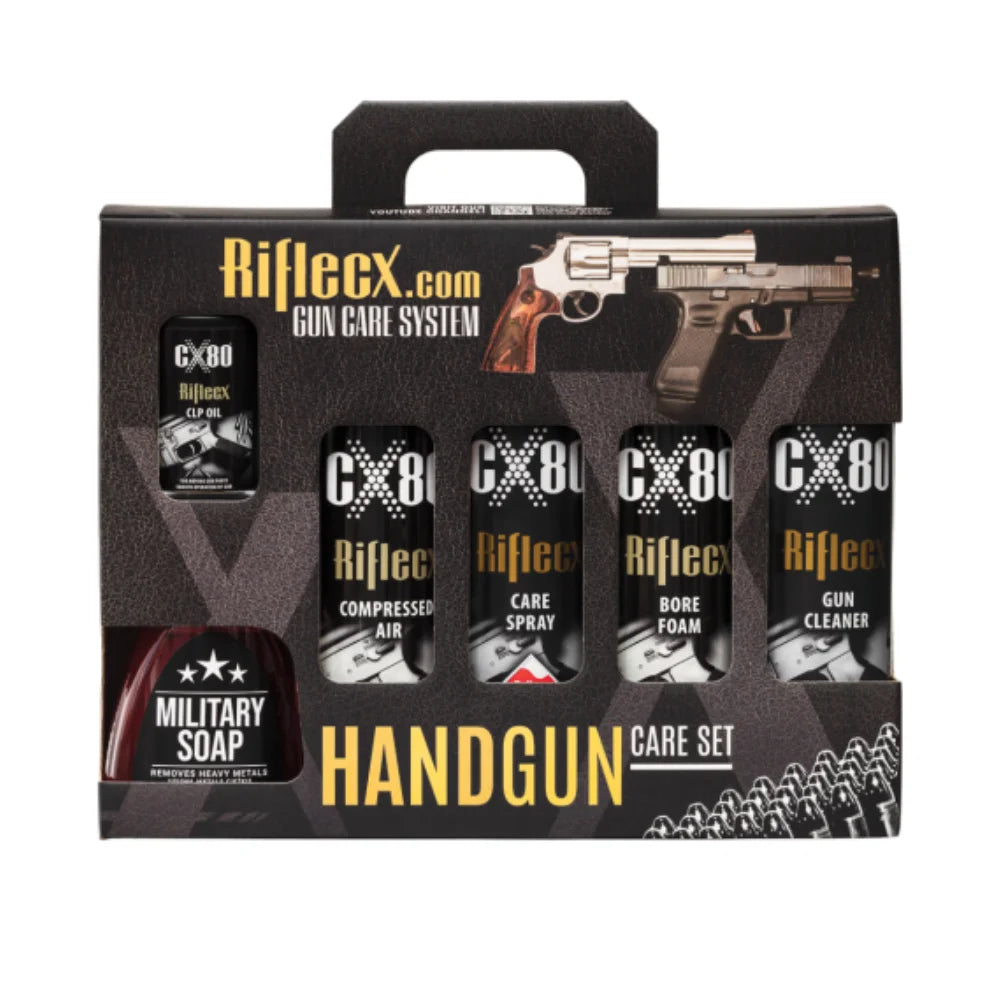 Apkopes komplekts RifleCX Handgun Care Set