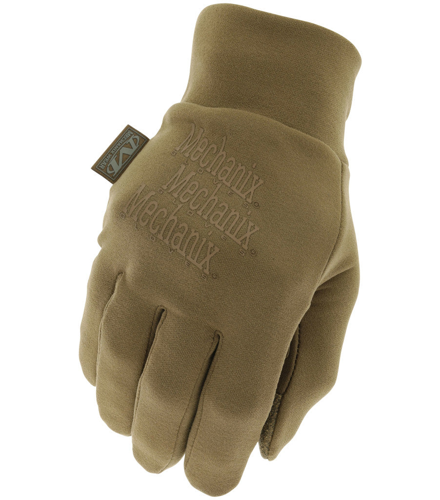 Ziemas cimdi Mechanix Wear ColdWork Base Layer Coyote