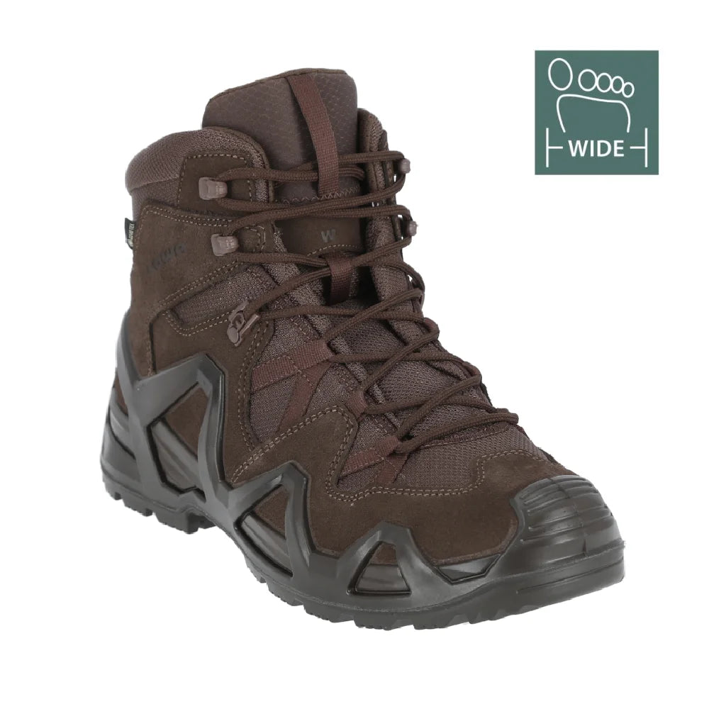LOWA Zephyr MK2 GTX MID Wide taktiskie zābaki – Dark Brown
