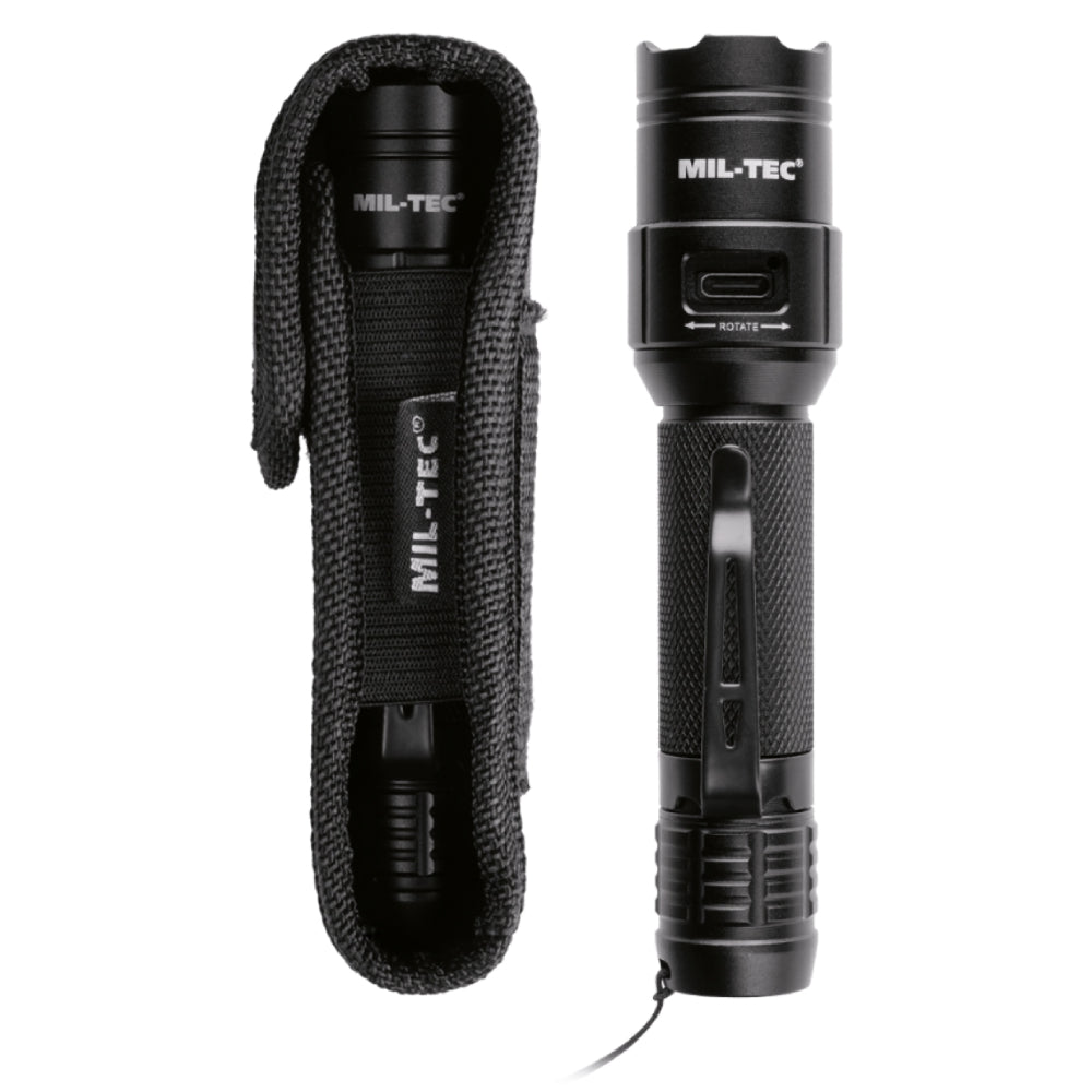 Lukturis MIL-TEC Flashlight Tactical Mini Recharge — attēls 1