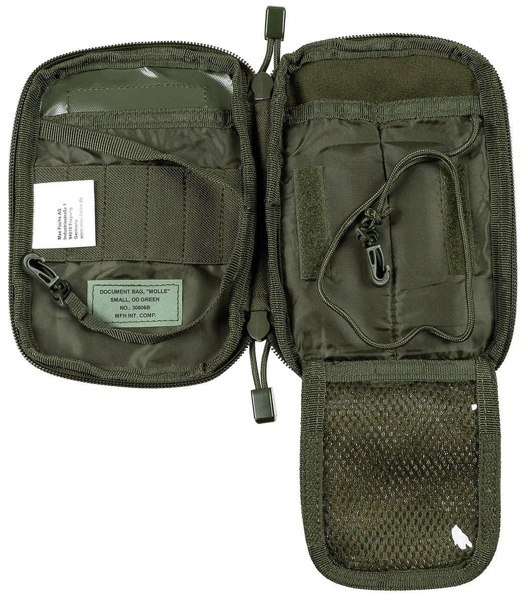 MFH MOLLE dokumentu un telefona somiņa OD Green — detaļas