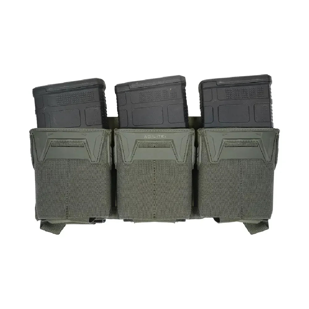 Aptversoma AGILITE Pincer™ Placard .308 Triple Mag Pouch Ranger Green