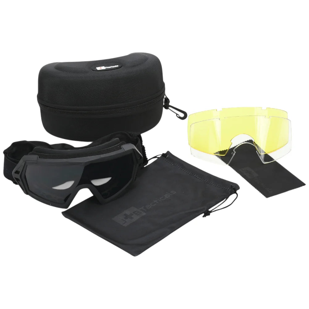 JB Tacticals Military Tactical Goggles ANTIFOG UV Black