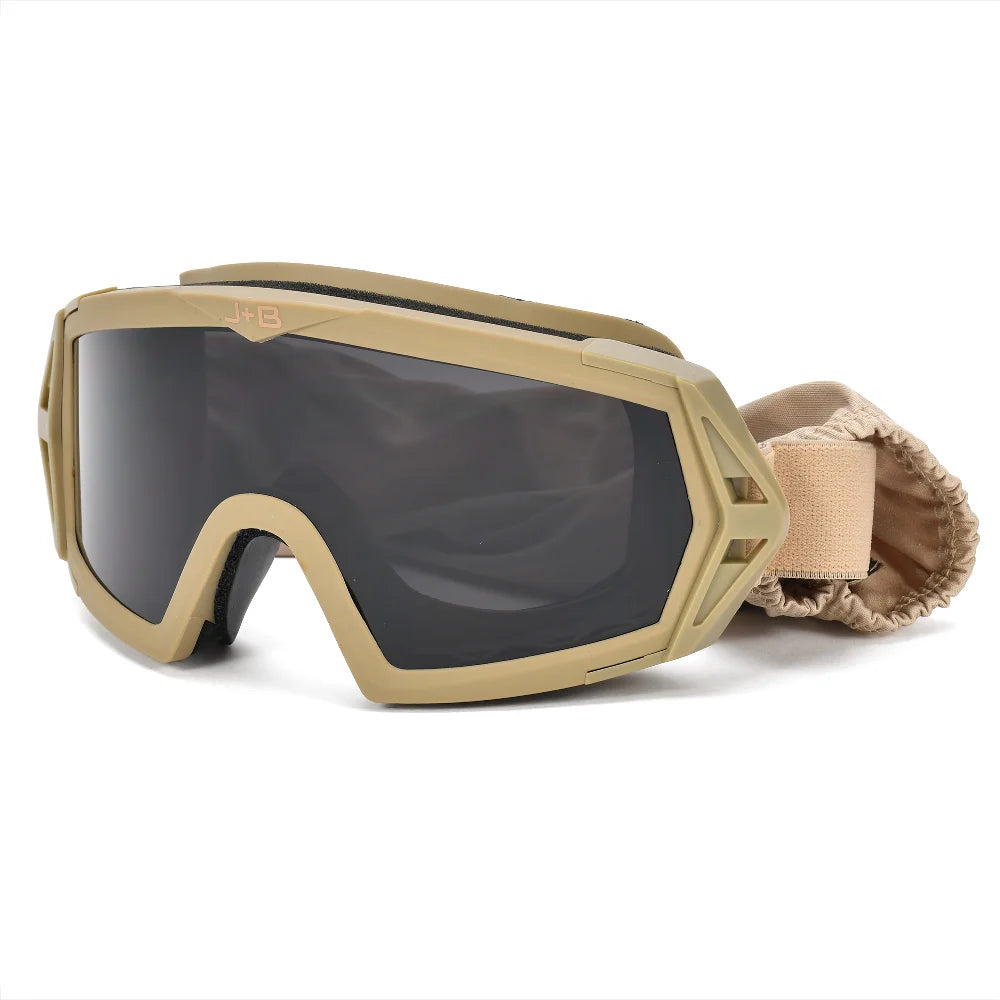 JB Tacticals Aizsargbrilles JB Tacticals Military Tactical Goggles ANTIFOG UV Desert