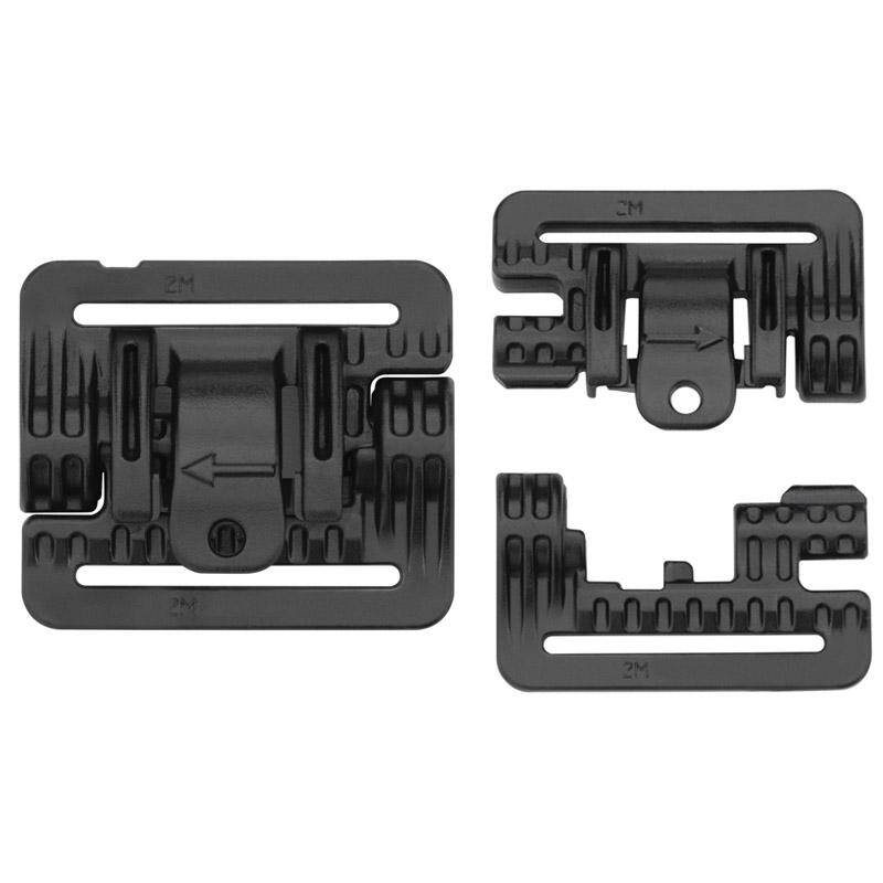 Sprādžu komplekts Templars Gear ROC 40 mm R+L Black