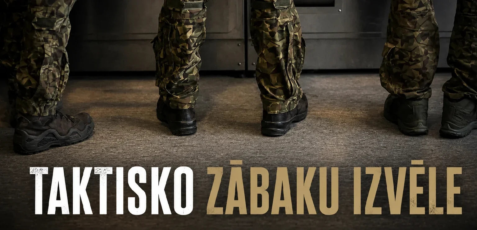 Taktisko zābaku pēdas nospiedums militārā apmācību apvidū