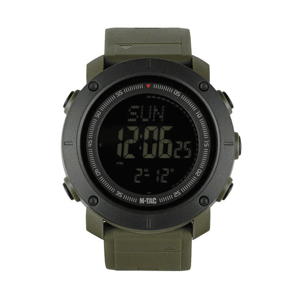 Pulkstenis - M-Tac Watch Tactical Compass 2095 Army Green