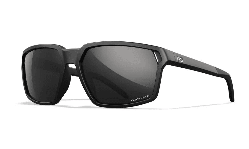 Brilles WileyX SIERRA Captivate Polarized Black Mirror Matte Black Frame