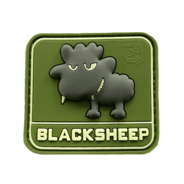 Clawgear Uzšuve - Little Black Sheep Rubber Patch Forest