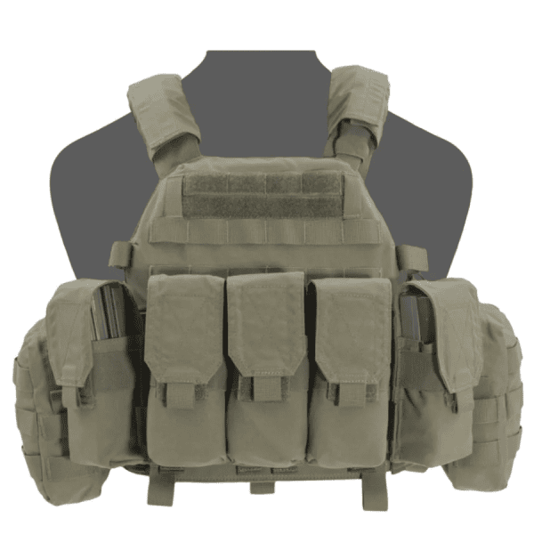 Uzkabes komplekts Warrior Assault Systems DCS Base with 5 Covered 5.56mm M4 Mags, 2 Utility Size Large Ranger Green