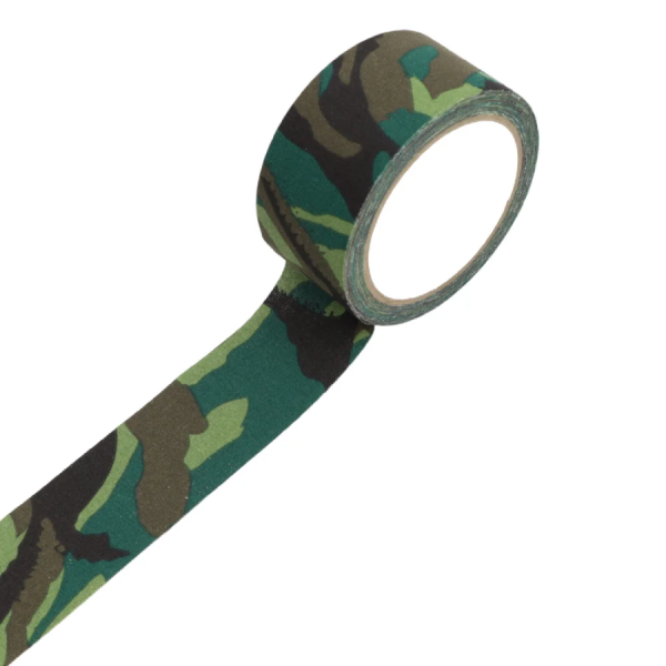 JB Tacticals Woodland Masking Tape 5 cm x 10 m - Cotton