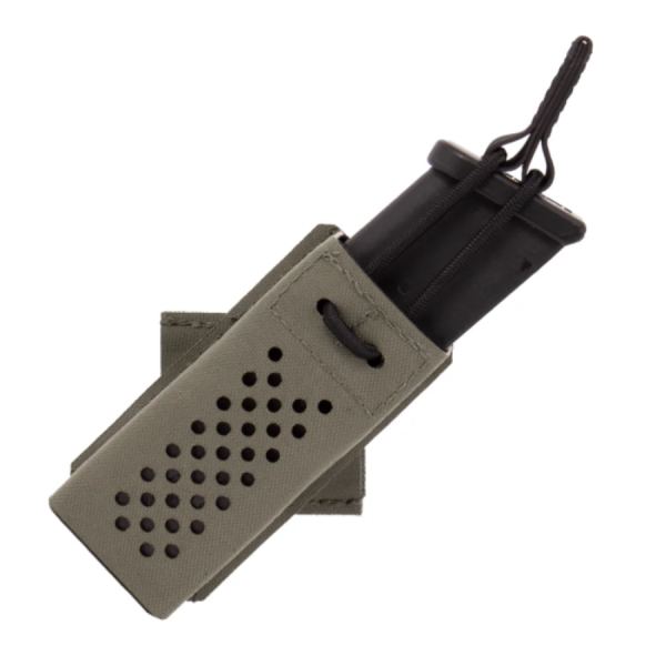 Aptversomas WAS Laser Cut Aero Lite Single Bungee 9mm 45 Degree Angled Mag Pouch Ranger Green