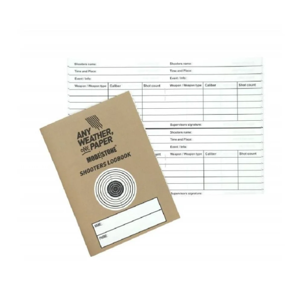 Ūdensizturīgs blociņš Modestone WP Shooters Logbook A6 20 sheets/40 pages Coyote