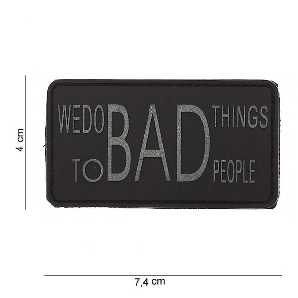Uzšuve 3D PVC Patch We do bad things