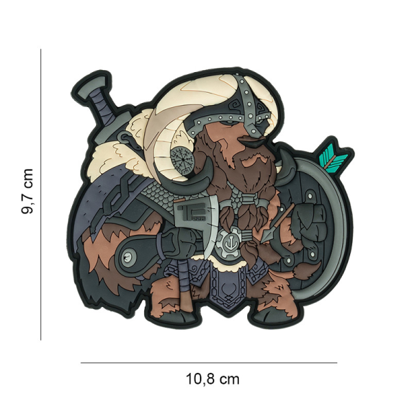 Uzšuve 3D PVC Patch Viking Ox Nr. 9 #23027
