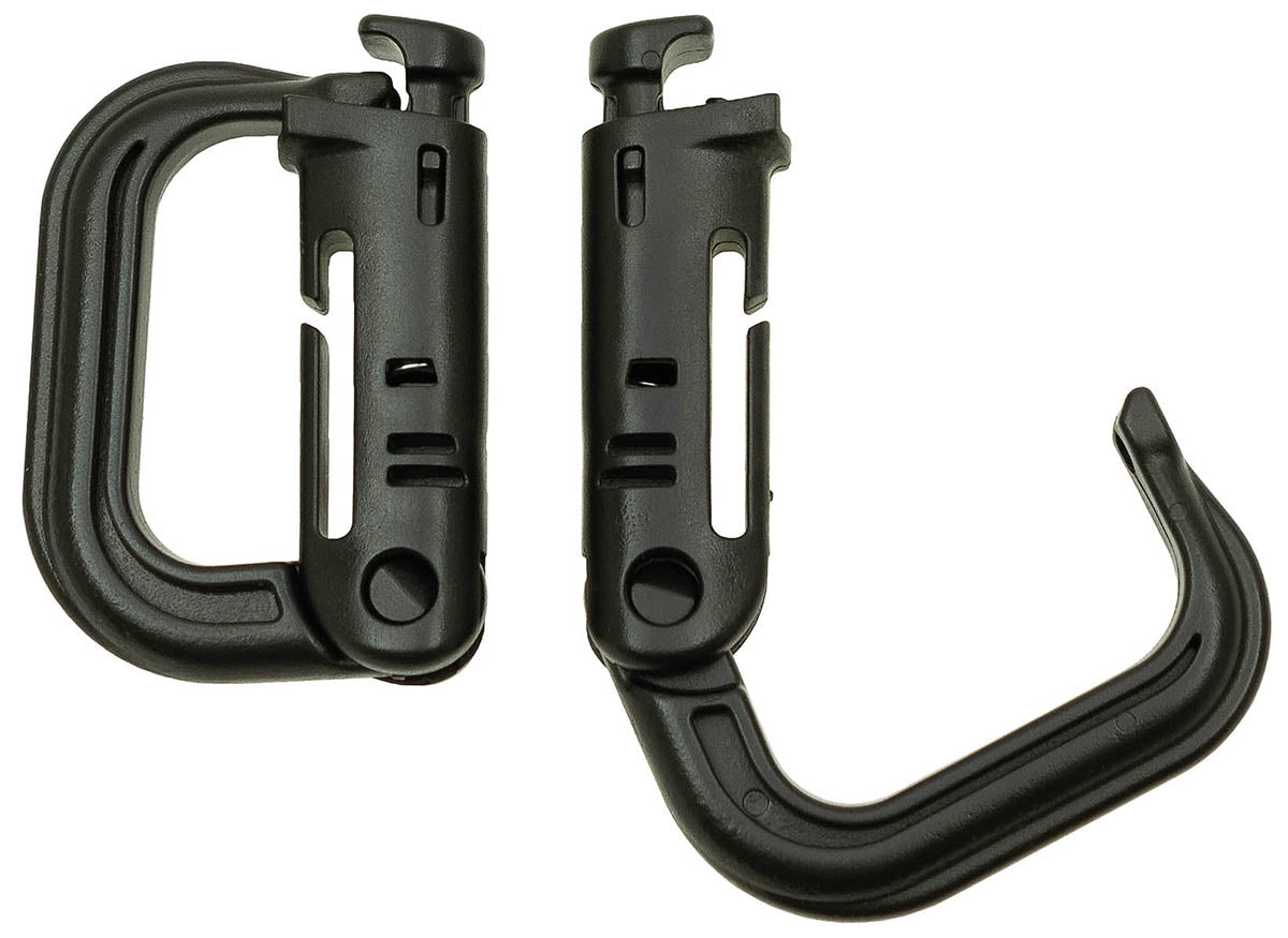MOLLE karabīnes MFH Black, 2 gab.