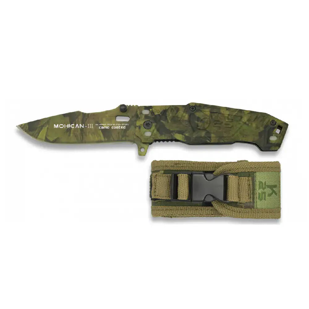 Nazis K25 MOHICAN III pocket knife. Green (asmens 7.8cm) — Nazis
