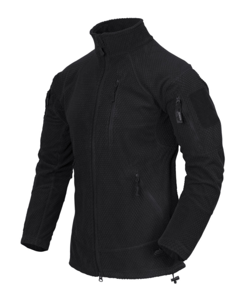 Jaka ALPHA TACTICAL Jacket Grid Fleece Black