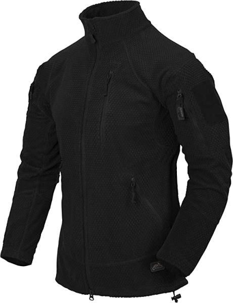Jaka ALPHA TACTICAL Jacket Grid Fleece Black