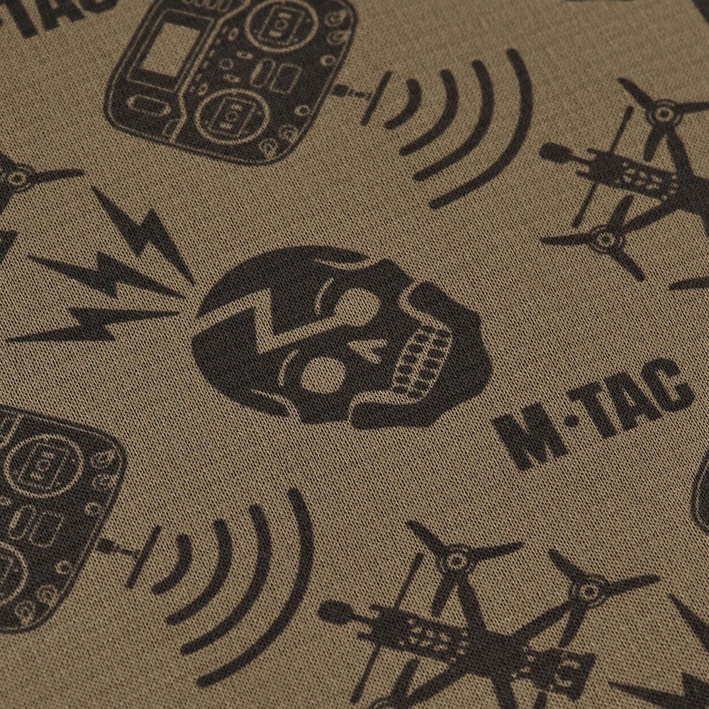 M-Tac Drone Pattern mikroflīsa tuneļšalle – Coyote – detaļu skats