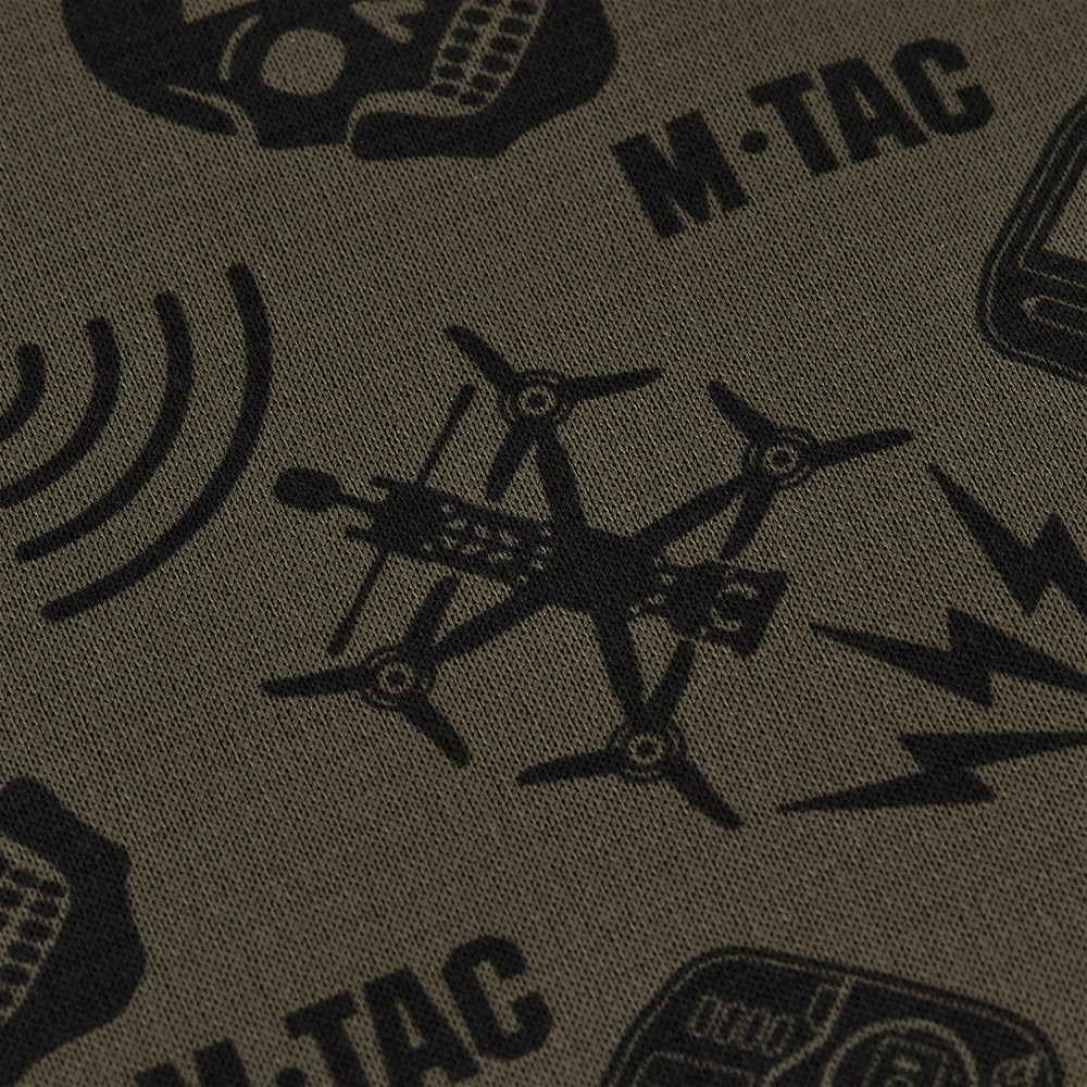 M-Tac Drone Pattern mikroflīsa tuneļšalle – Olive – lietojuma skats