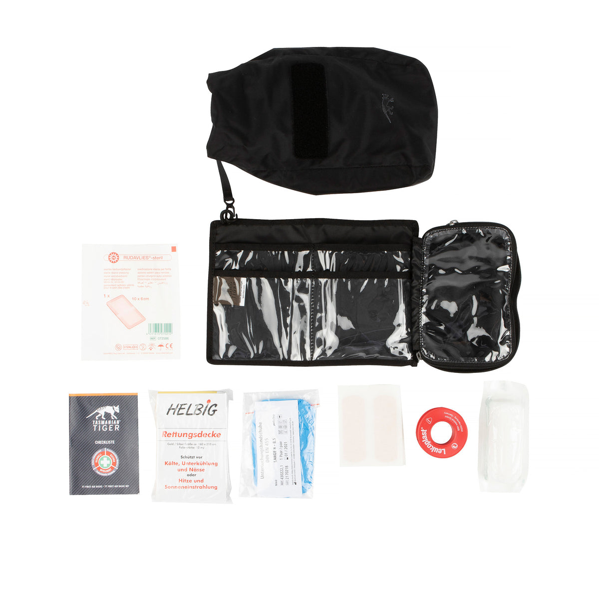 Pirmās palīdzības komplekts Tasmanian Tiger First Aid Basic WP Black — detaļas