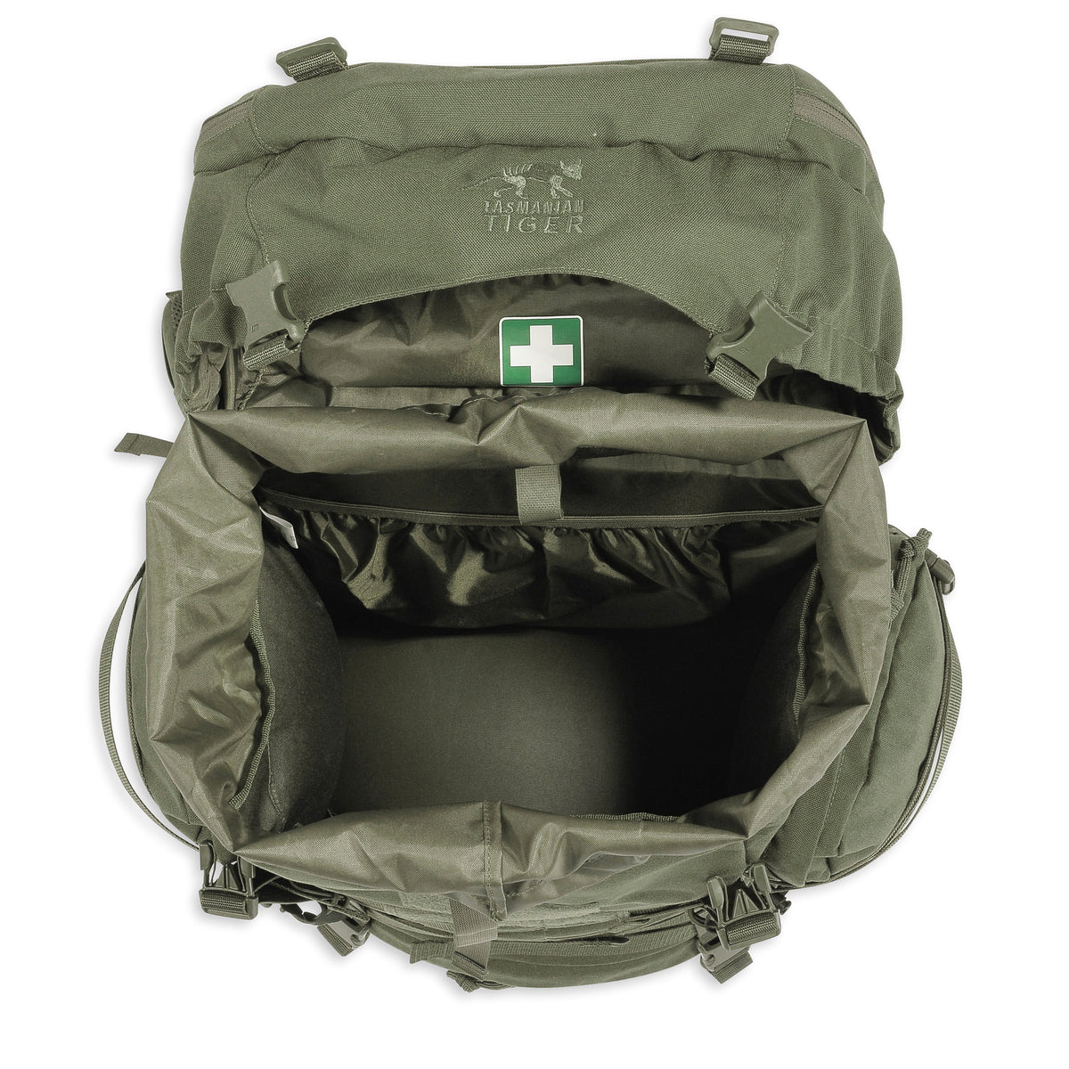 Mugursoma Tasmanian Tiger Raid Pack MKIII Olive — detaļas