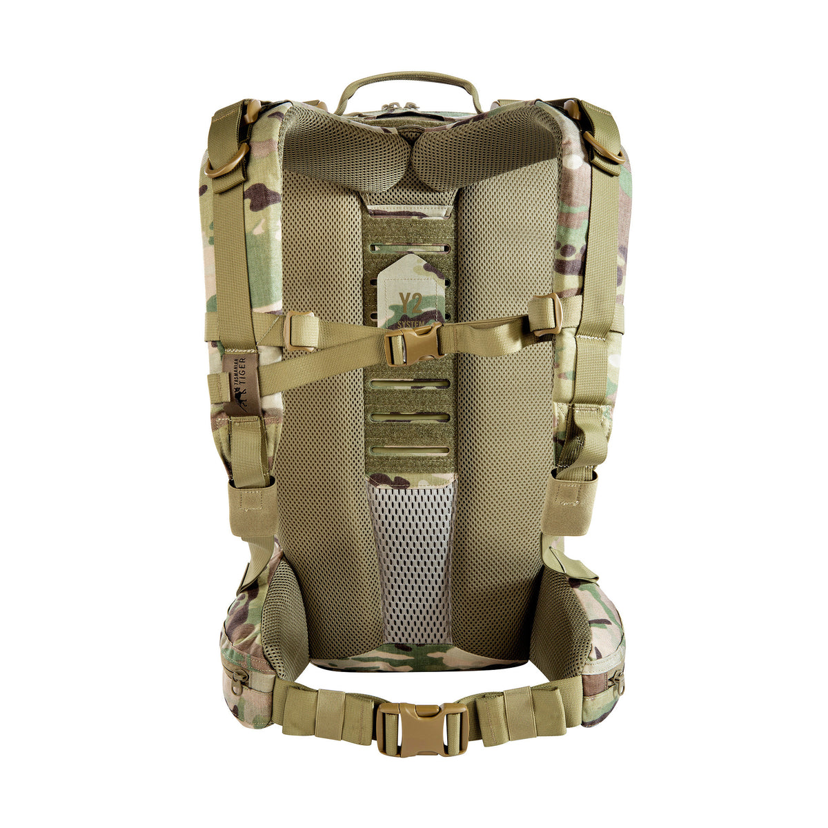 Mugursoma Tasmanian Tiger Modular Combat Pack 24 SL MC Multicam — detaļas