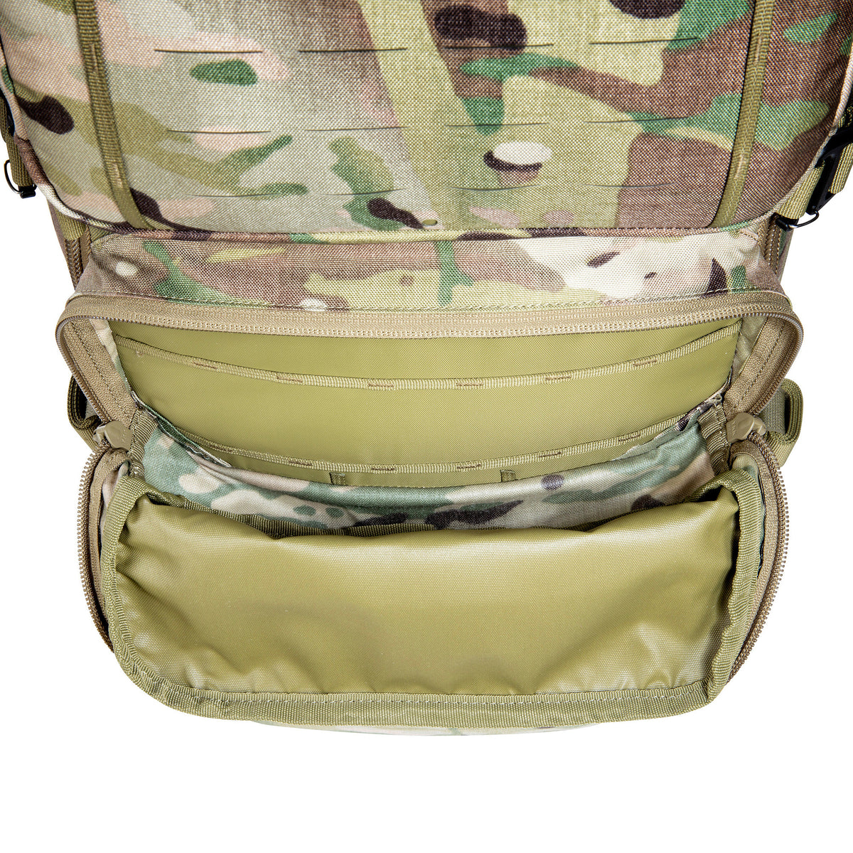 Mugursoma Tasmanian Tiger Modular Combat Pack 24 SL MC Multicam — detaļas