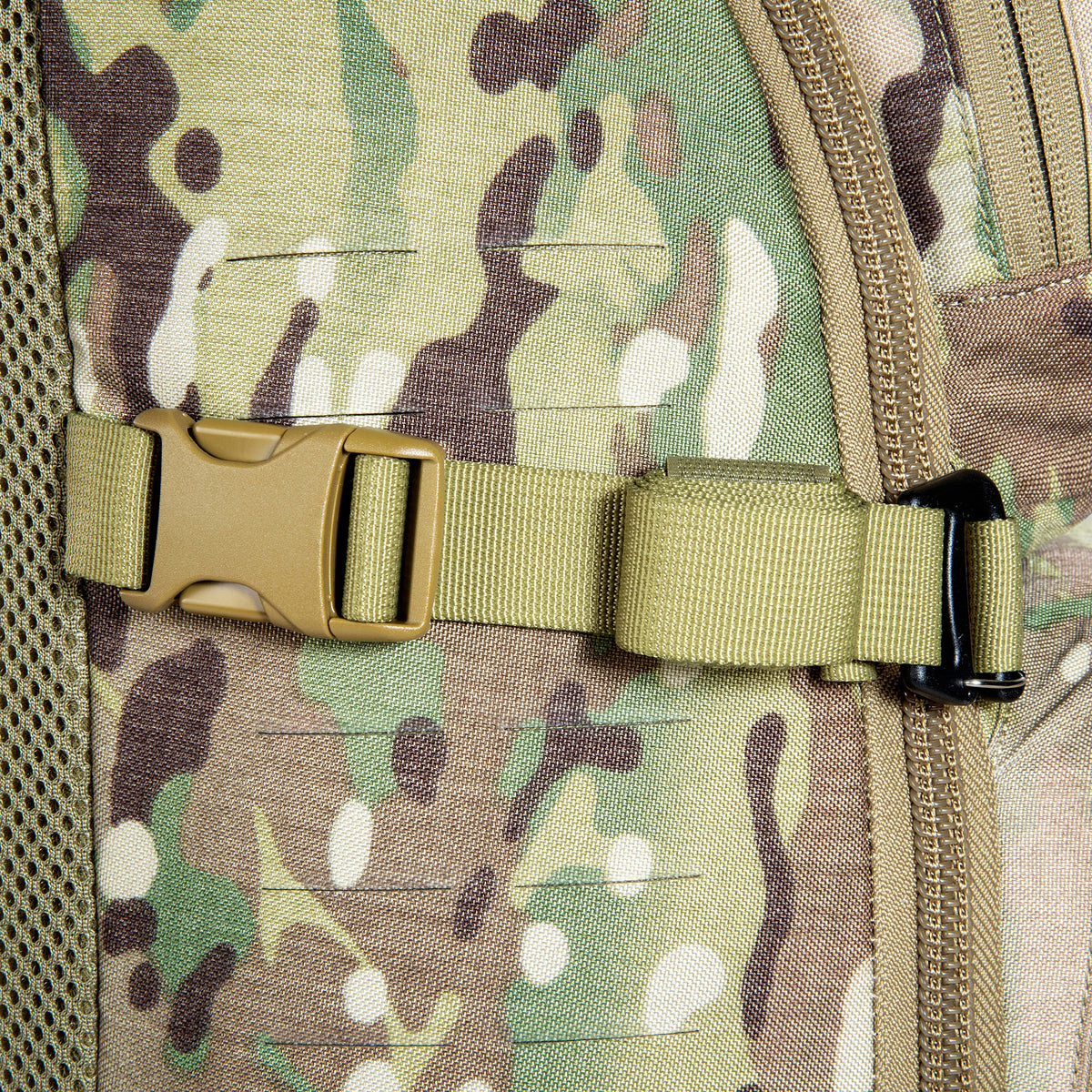 Mugursoma Tasmanian Tiger Modular Combat Pack 24 SL MC Multicam — detaļas
