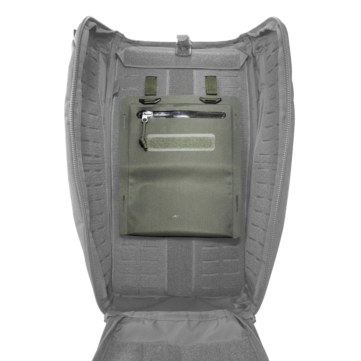Dokumentu organizators Tasmanian Tiger Pouch A5 WR Stone Grey Olive — detaļas