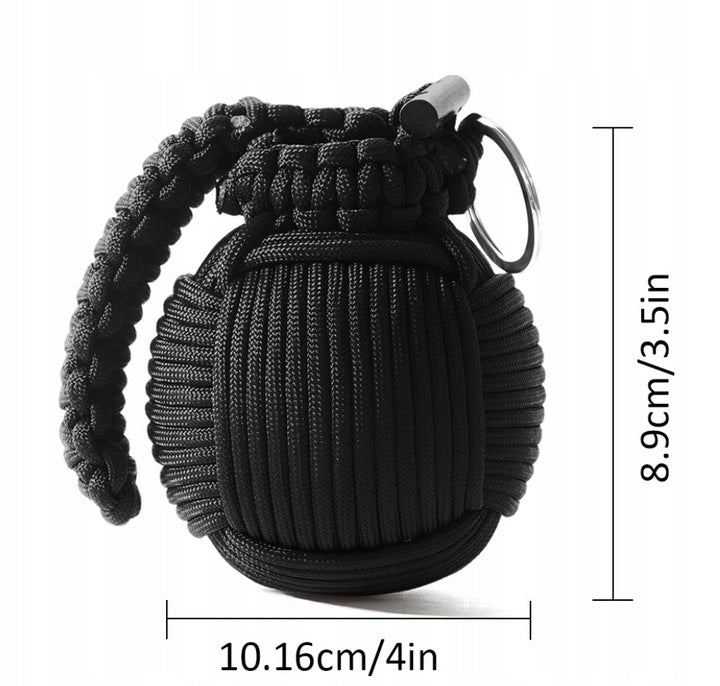 JB Tacticals Izdzīvošanas Komplekts Granāta Paracord Black