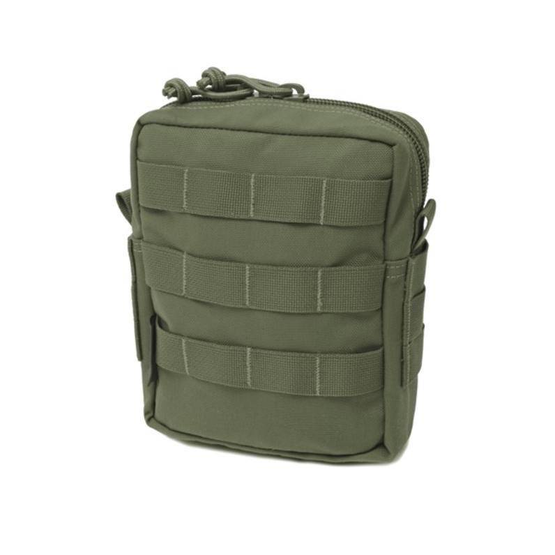 Somiņa WAS Medium MOLLE Utility Pouch Zipped Ranger Green