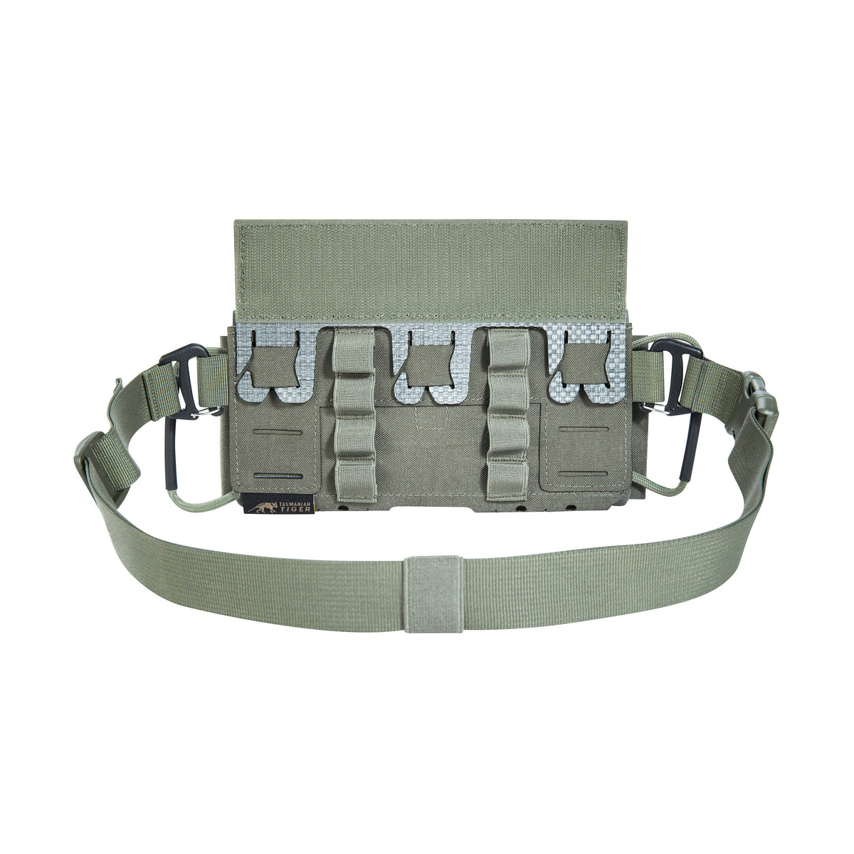 Medicīnas somiņa Tasmanian Tiger IFAK Pouch Dual VL IRR Stone Grey Olive — detaļas