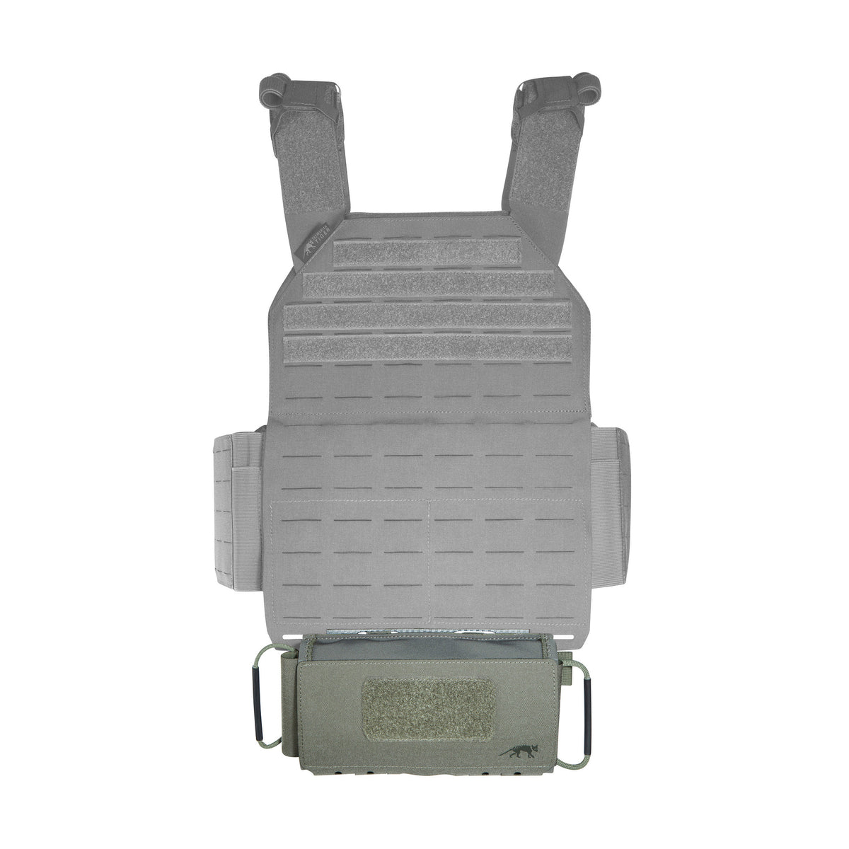 Medicīnas somiņa Tasmanian Tiger IFAK Pouch Dual VL IRR Stone Grey Olive — detaļas