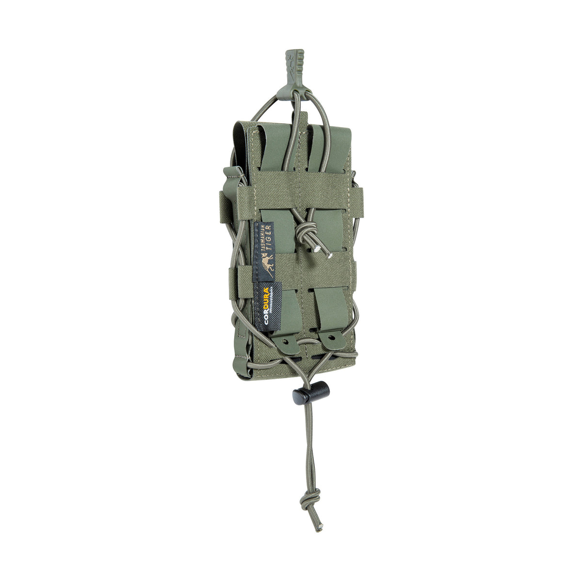 Ekipējuma stiprinājums Tasmanian Tiger Bungee Cord Tab Set Olive — detaļas
