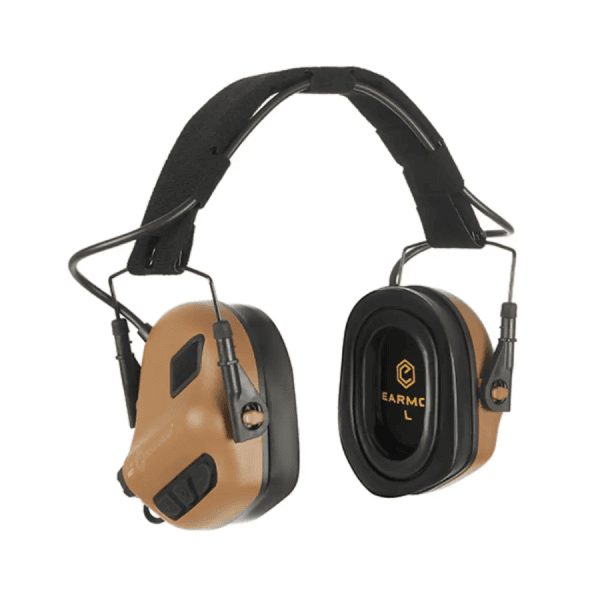 EARMOR M31 PLUS aktīvās dzirdes aizsardzības austiņas – Coyote Brown