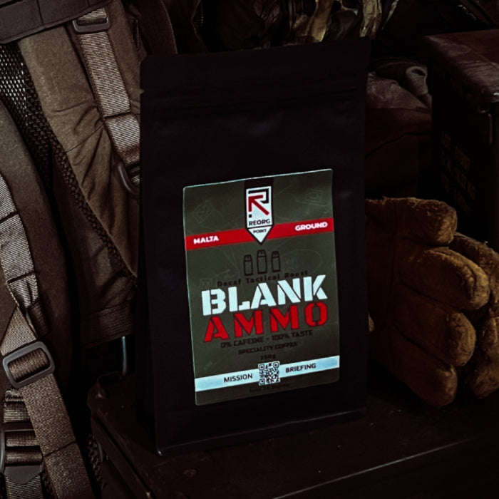 Bezkofeīna Maltā Kafija REORG POINT Blank Ammo 250g