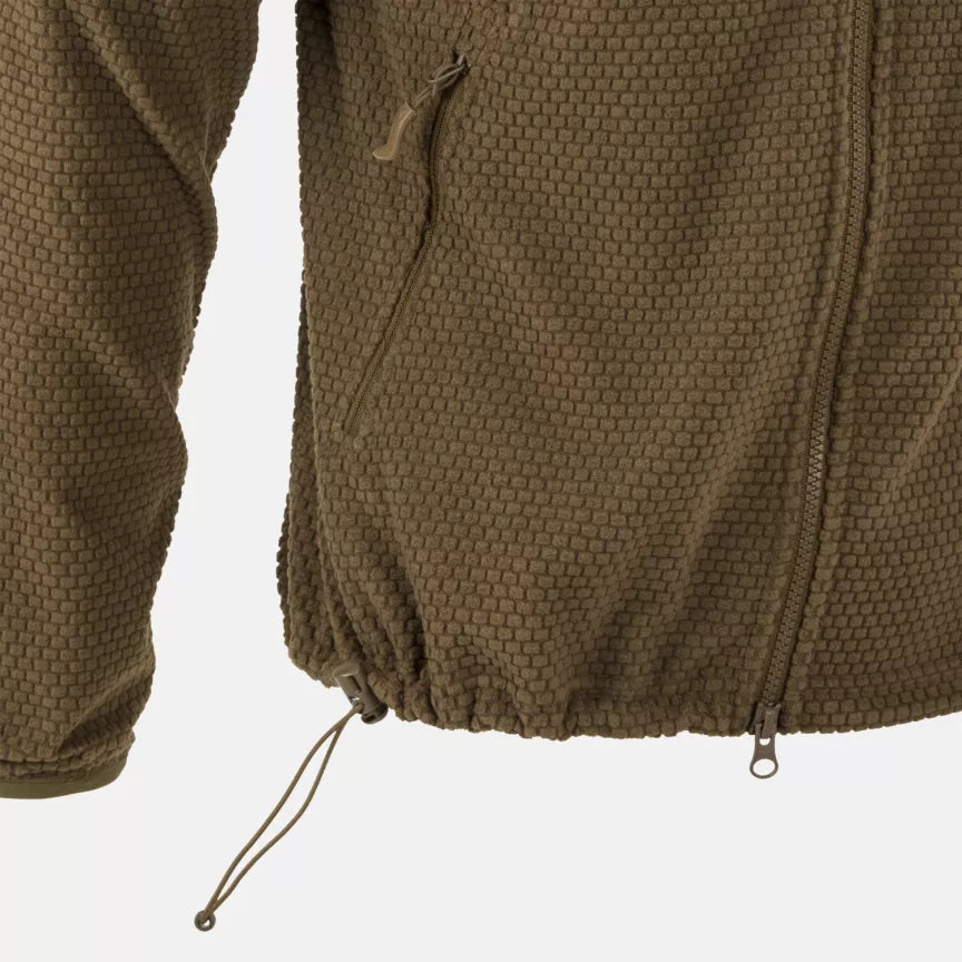 Flīsa jaka Helikon-Tex Alpha Hoodie Fleece – Olive Green – attēls 5