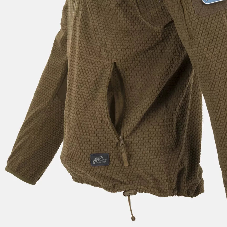 Flīsa jaka Helikon-Tex Alpha Hoodie Fleece – Olive Green – attēls 9