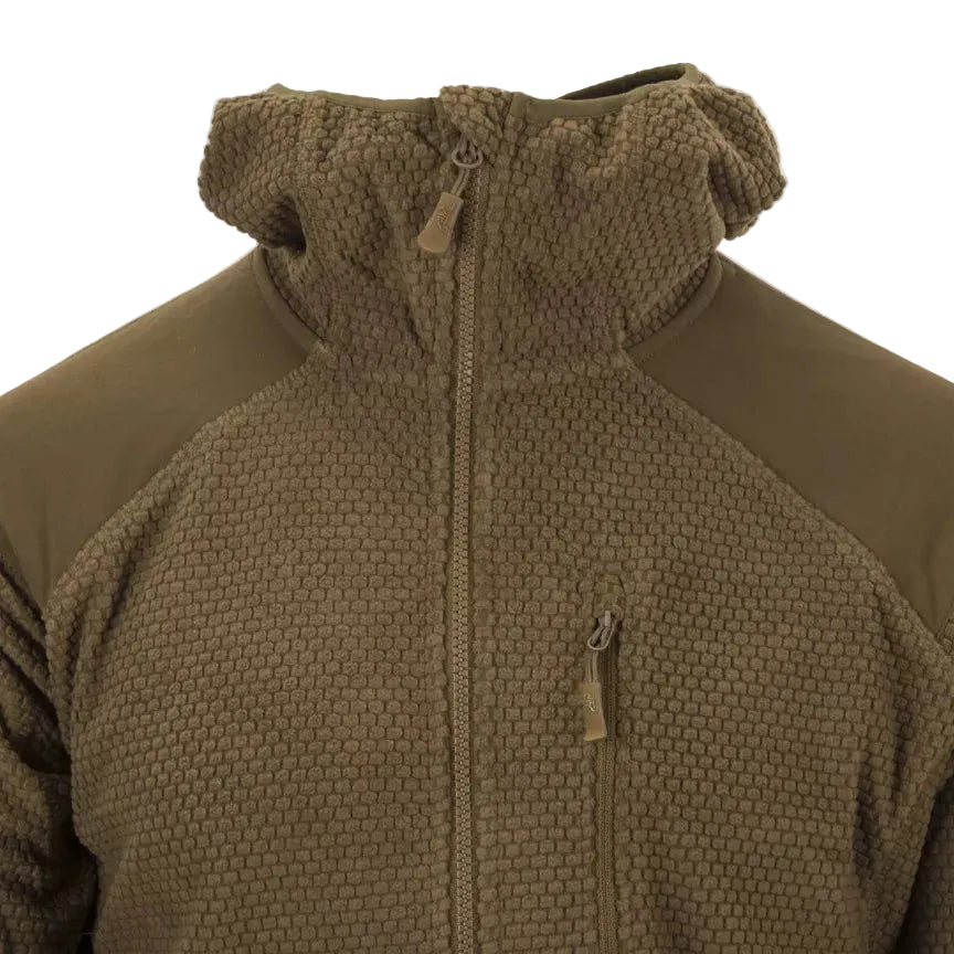 Flīsa jaka Helikon-Tex Alpha Hoodie Fleece – Olive Green – attēls 10