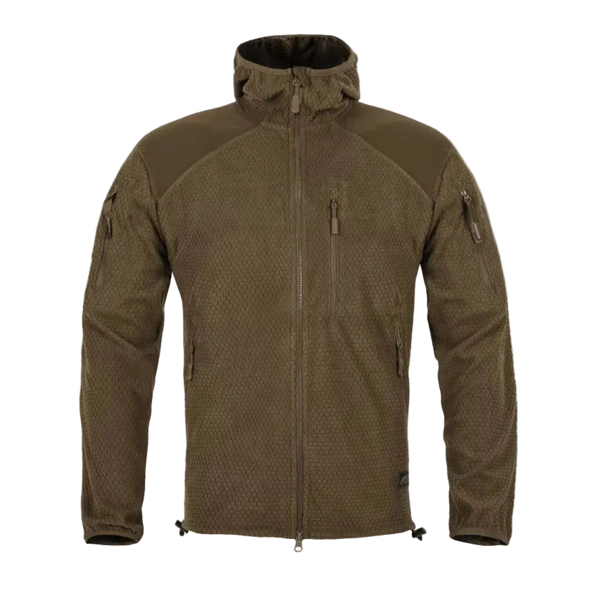 Flīsa jaka Helikon-Tex Alpha Hoodie Fleece – Olive Green – attēls 2