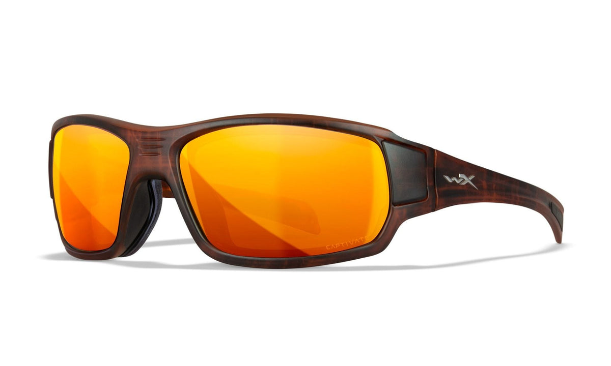 Brilles WileyX BREACH Captivate Pol Bronze Mirror Matte Hickory Brown Frame
